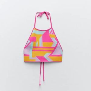 Zara crop halter top